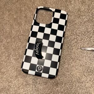 Loopy Case Monochrome Checkered Phone Cover